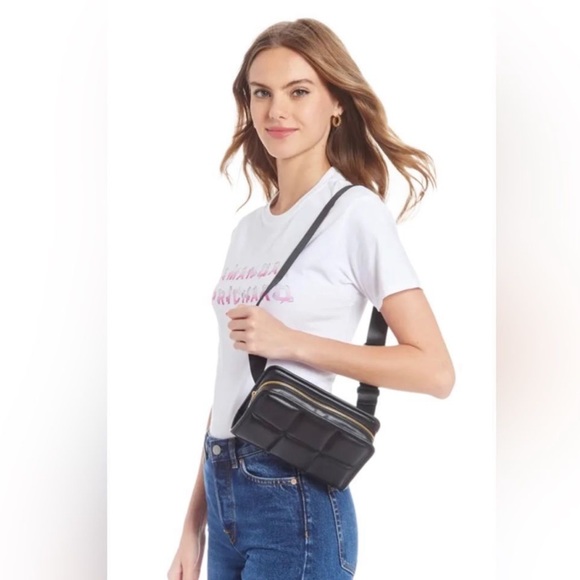 Amanda Uprichard Crossbody Belt Bag, Vegan Leather, Quilted - Picture 3 of 8